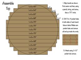 If you're interested in finding tablecloths options other than round and 70 x 70, you can further refine your filters to get the selection you want. 70 Inch Round Table Top Rogue Engineer Diy Dining Table Diy Dining Room Round Patio Table