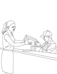 This coloring book template includes beautifully illustrated abstract images and will please coloring enthusiasts of all levels. Work In Post Office Coloring Page Free Printable Coloring Pages For Kids