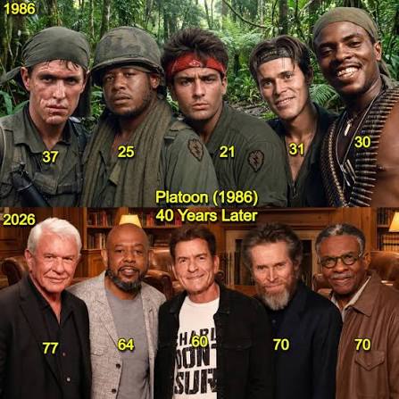 1986 vs. 2026. Platoon. 40 years since Oliver Stone's gritty,  multi-Oscar-winning masterpiece changed the landscape of war cinema  forever. Who remembers the absolute, heart-pounding intensity of watch