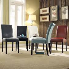 If you're working on a parsons chair like this one, when you take it all apart the back will look like this: Results For Leather Parson Chair Navy Blueblue At Overstock Faux Leather Dining Chairs Upholstered Dining Chairs Dining Chairs
