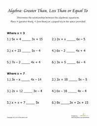6th and 7th grade free math worksheets and quizzes on roman numerals measurements, percent caluclations, algebra, pre algebra, geometry, square root. Algebraic Equations Worksheets For Class 6 Tessshebaylo