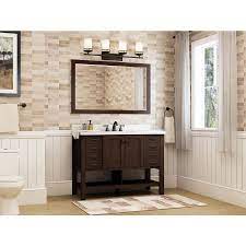 60 inch white bathroom vanity cottage beach style carrara marble top (60wx23dx35h) cyr3028q60dc. Villa Bath By Rsi Bathroom Vanities Vanity Tops At Lowes Com