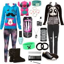 Designer Clothes Shoes Bags For Women Ssense Scene Emo Outfits Scene Outfits Anime Inspired Outfits