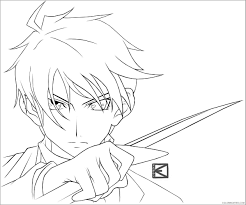 Adorable costumes, characters, and children to print and color. Anime Boys Coloring Pages Printable Sheets Anime Boy Character 2021 A 1271 Coloring4free Coloring4free Com