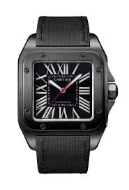 20mm 23mm schwarz krokodil stil lederarmband passen cartier santos uhren verschluss schnalle. Cartier Santos 100 Carbon Sihh 2016 Watchtime Net
