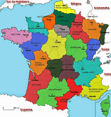 France political map with capital paris, national borders, most important cities and rivers. Mapa Mapa Franca Regioes