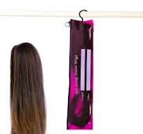 Holloyiver 6 Packs Hair Extension Storage Bag, Hair Extension Hanger Strong  Holder Dust-proof Portable Suit with Transparent Zip Up Closure- ...