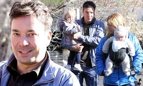 Jimmy Fallon takes Frances Cole out with wife Nancy Juvonen and Winnie