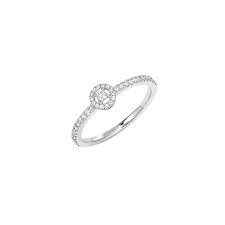 Shop messika's variety of diamond rings, bands, and double rings that display modern designs full of personality. Messika White Gold Ring With Diamonds Joy Small 5605mk5493 Wg Pere Quera 1887