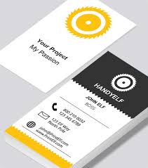 Premium cards printed on a variety of high quality paper types. Handyman Business Card Modern Design