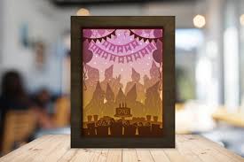 Download Happy Birthday 3d Paper Cutting Lightbox Graphic By Lightboxgoodman Creative Fabrica PSD Mockup Templates