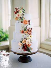 110 Fall Wedding Cakes That Deserve A Standing Ovation Fall Wedding Cakes Wedding Cakes Vintage Floral Wedding Cake