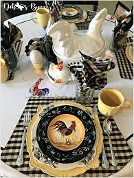 Fall On The Farm Rooster Table Debbee S Buzz Country Table Settings Country House Decor Rooster Kitchen Decor