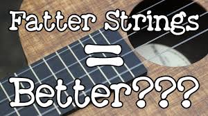 Share experiences, tips, ideas, and frustrations with others, discuss projects and ask questions. Comparing String Gauges On Ê»ukulele Density Vs Tone Youtube