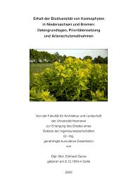 Pdf Erhalt Der Biodiversitat Von Kormophyten In Niedersachsen Und Bremen Datengrundlagen Prioritatensetzung Und Artenschutzmassnahmen