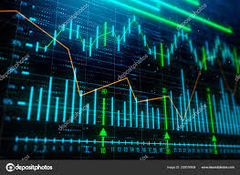Investment Trade Growth Concept Creative Glowing Forex Chart