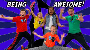 Being Awesome Ninja Kidz Music Video Lyrics Youtube