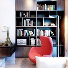 Find the best chinese library reading chair suppliers for sale with the best credentials in the above. Modern Privat Library Design With Red Armchair In Reading Room With Red Color Chair