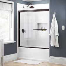But if your bathtub wasn't built to standard dimensions, you can get the enclosure custom built to the tub's exact specifications. Bathtub Doors Bathtubs The Home Depot