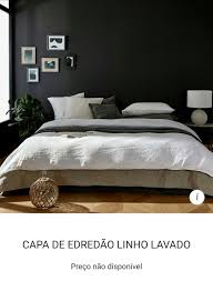 Need to up your bedroom's pizzazz? Minimalist Bedroom Decor Inspiration Black Accent Wall Small Art Prints Are You Lookin Washed Linen Duvet Cover Linen Duvet Covers Bedroom Decor Inspiration