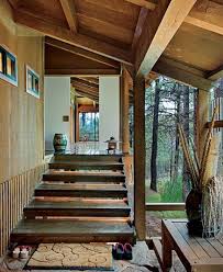 The flooring for the house proper is raised. Traditional Japanese House Design With Stunning Forest Traditional Japanese House Japanese Style House Japanese House