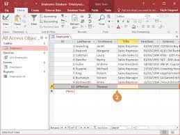How to delete access database records manually. Add Edit And Delete Records Customguide