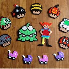 Perlerbeads Super Mario Mushroom Om Nom Pippi Longstocking Bugelperlen Bugel
