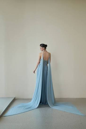 VENUS GOWN IN BLUE | CULT MIA | HACCHIC COUTURE