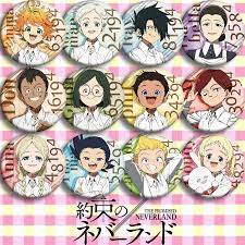 Glossy, matte, and transparent options in various sizes. Brdwn The Promised Neverland Anna Emma Norman Gilda Ray Phil Cosplay Badge Aliexpress