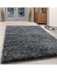 Der teppich ist ein abgepasster teppich der auf laminat und co. Wohnzimmer Shaggy Teppich Hochwertig Hochflor Blau Grau Weiss Meliert Farbe Blau Grosse 60x110 Cm