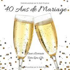 40 Ans De Mariage Notre Livre D'or: Noces D'emeraude: Un Joli Cadre Par  Page Pour Des Messages Uniques - 100 Pages - Beau Format: Amazon.co.uk:  Manot, Angélique: 9781798799802: Books