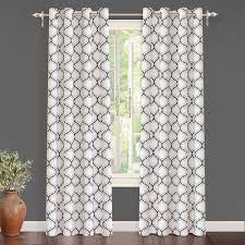 Resene half iron is the perfect grey to create a light bright, neutral base complimented by white. White And Black Gray Geometric Contemporary Curtains For Living Room