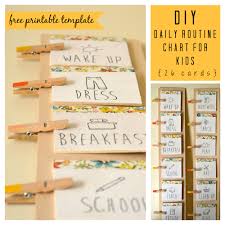 diy daily routine chart for kids listening in the litany