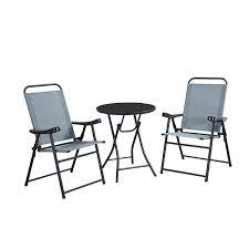 The chair is easy to fold up and store, which makes it perfect for extra dinner guests. Alicante Folding Chair Bistro Set