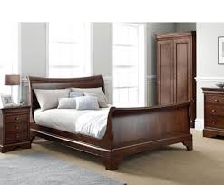 Lalique Wooden Sleigh Bed 4ft 6 5ft 6ft Uk Delivery Rustic Furniture Design Contemporary Bedroom Furniture Mahogany Bedroom Furniture