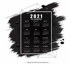 Kalender 2021 kostenlos downloaden und ausdrucken. 2021 Calendar Template Black White Grunge Decor Free Vector In Adobe Illustrator Ai Ai Format Encapsulated Postscript Eps Eps Format Format For Free Download 16 95mb