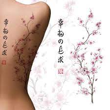 Fluttering cherry blossom tattoo on the back. Traditional Cherry Blossom Back Piece Wettbewerb In Der Kategorie Tattoo 99designs