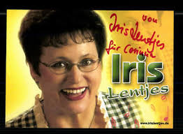 Iris Lentjes Autogrammkarte Original Signiert + M 7628