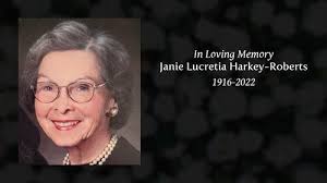 Janie Lucretia Harkey-Roberts Obituary