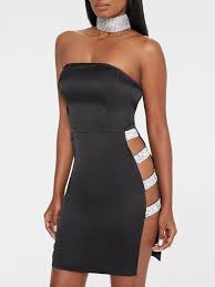 Wrapped Chest Side Ladder Cutout Mini Dress Mini Dress Clubwear Fashion Long Sleeve Mini Dress