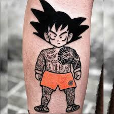 This black inked dragon has red eyes and red fire coming out of his mouth. Best Goku Tattoo Designs Top 50 Dragon Ball Z Tattoos