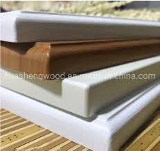 The reason why melamine can resist these external elements is because of its tough outer coating. China Kitchen Cabinet Door Pvc Film Thermo Foil Mdf Core China Pvc Kitchen Cabinet Door Cabinet Door