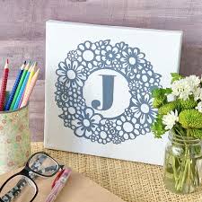 Floral Fancy Cut Monogram Svg 100 Directions
