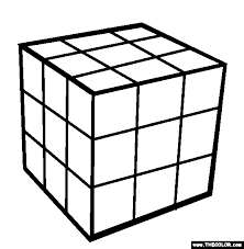 Analize the 3x3 cube puzzle and learn the notation. Rubiks Cube Coloring Page Free Rubiks Cube Online Coloring Rubiks Cube Cube Cube Template