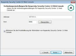 Kaspersky Security Center 11 Web Console Wird Installiert