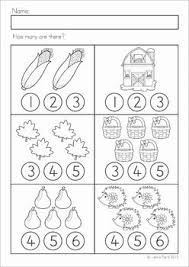 Autumn Fall Math No Prep Worksheets Activities Fall Math Numbers Preschool Preschool Learning