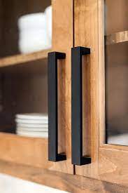 Black kitchen cabinets black handles on brown. Top 5 Ways To Use Matte Black In Your Home Diannedecor Com Wooden Kitchen Cabinets Kitchen Cabinet Hardware Kitchen Hardware