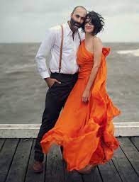 An Orange Wedding Dress Kirsty Matt Orange Dress Wedding Traditional Wedding Dresses Colored Wedding Dresses