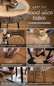 Make 50+ tabletop trees crafts for christmas or home decor. Diy Wood Slice Table
