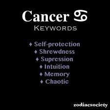 Those born under this horoscope sign are 'roots' kinds of people, and take great pleasure in the comforts of home and family. Keywords Cancer Zodiac Facts Cancer Quotes Cancer Zodiac